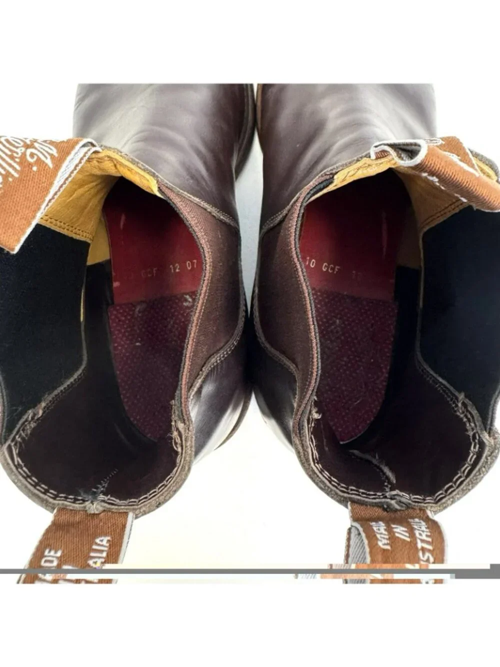 R.M. WILLIAMS Craftsman Chelsea Boots Mens Size AU/UK10 - US 11 Brown Leather